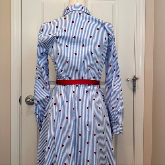 Intrend by Max Mara Poplin Heart Shirt Dress Size: Medium US4/6 Spring/Summer - Picture 15 of 15